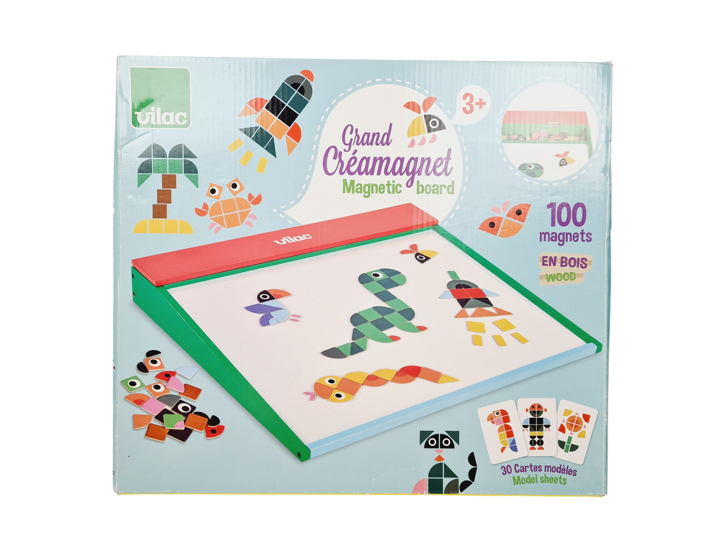 Acheter Jouet en bois - Grand CréaMagnet, Magnetic board - Vilac - 3 ans + Bon état - 10,00 € Jouet en bois - Grand CréaMagnet, Magnetic board - Vilac - 3 ans + Bon état - reconditionné disponible sur Label Emmaüs